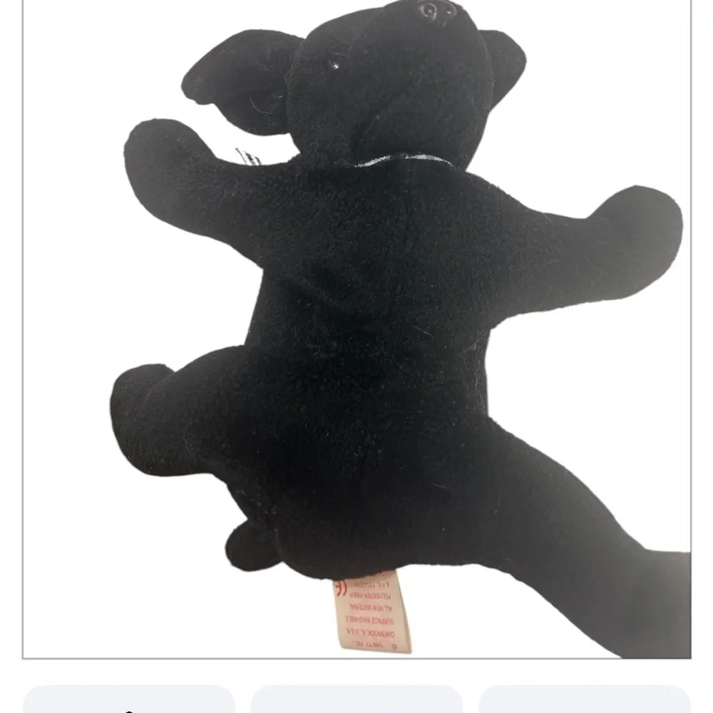 Black Plush Dog Toy